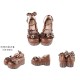 Sheep Puff Chocolate Platform Shoes(Limited Pre-Order/5 Colours/Full Payment Without Shipping)